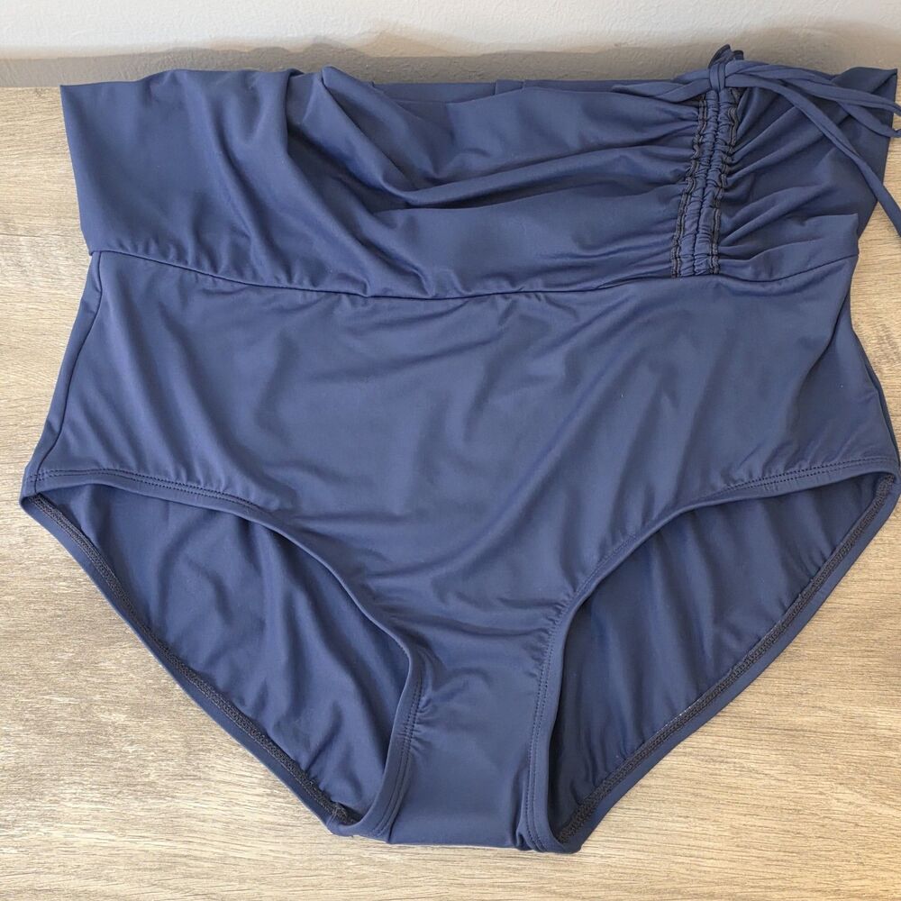 Beach House Women's 12 Swim Skirt Tess Blue Attached Bikini Bottom UPF 50+ NWOT - Picture 5 of 7